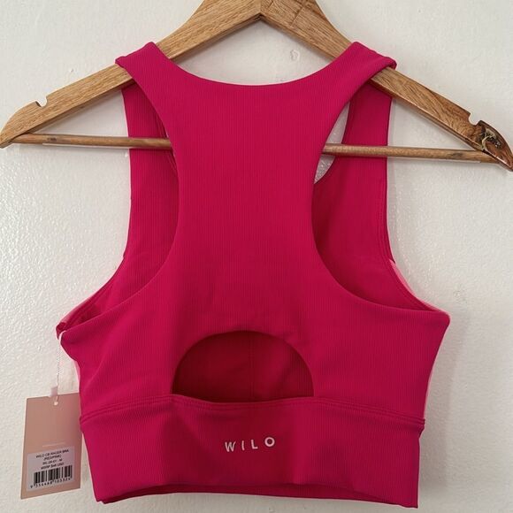 WILO RED/PINK sport bra NWT - Picture 3 of 4